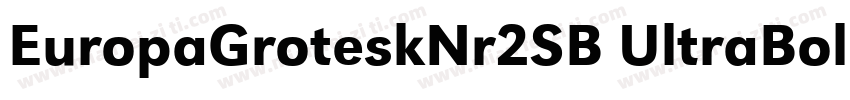 EuropaGroteskNr2SB UltraBold字体转换
